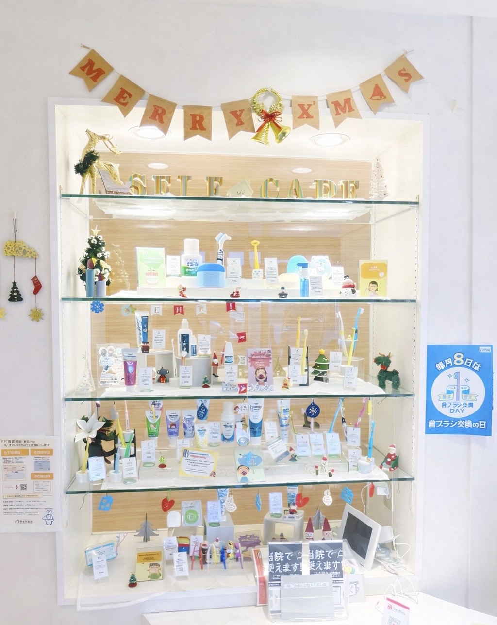 クリスマスのディスプレイに変更いたしました！